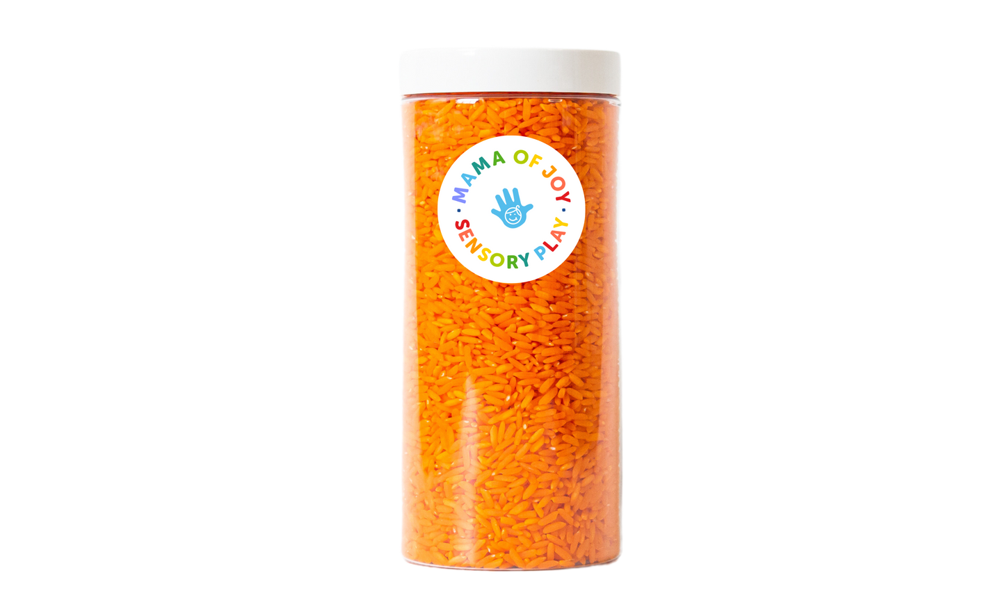 Colored Sensory Rice - 1 Lb Tube