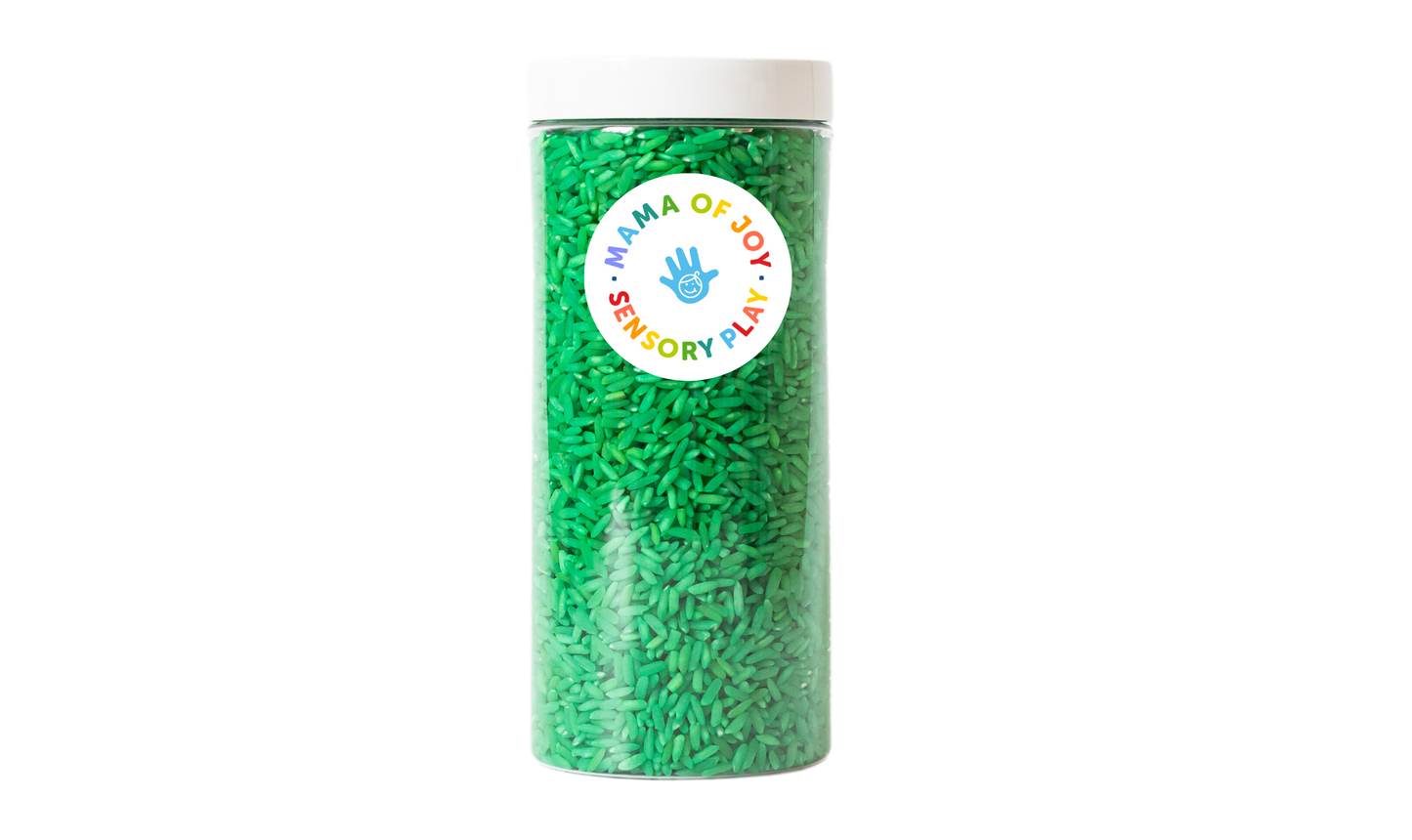 Colored Sensory Rice - 1 Lb Tube