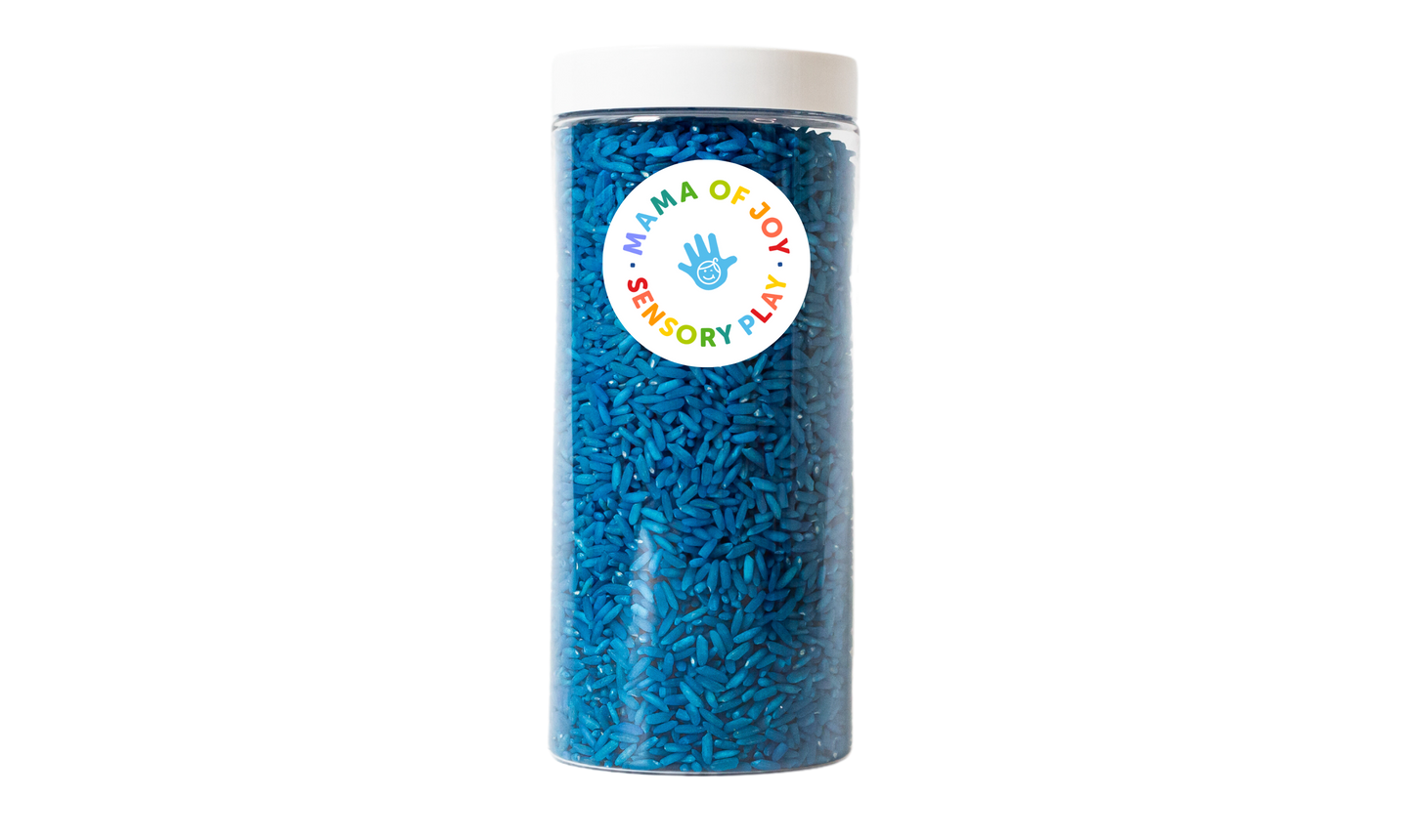 Colored Sensory Rice - 1 Lb Tube