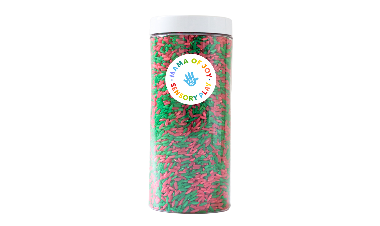 Christmas Sensory Rice Tube