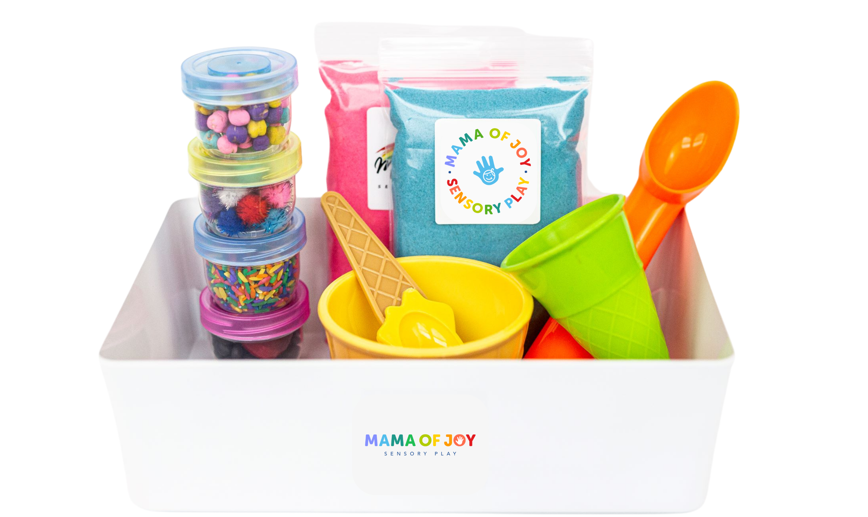 Sensory Tray Toys Sand Tray Toys with Container Storage Toddlers