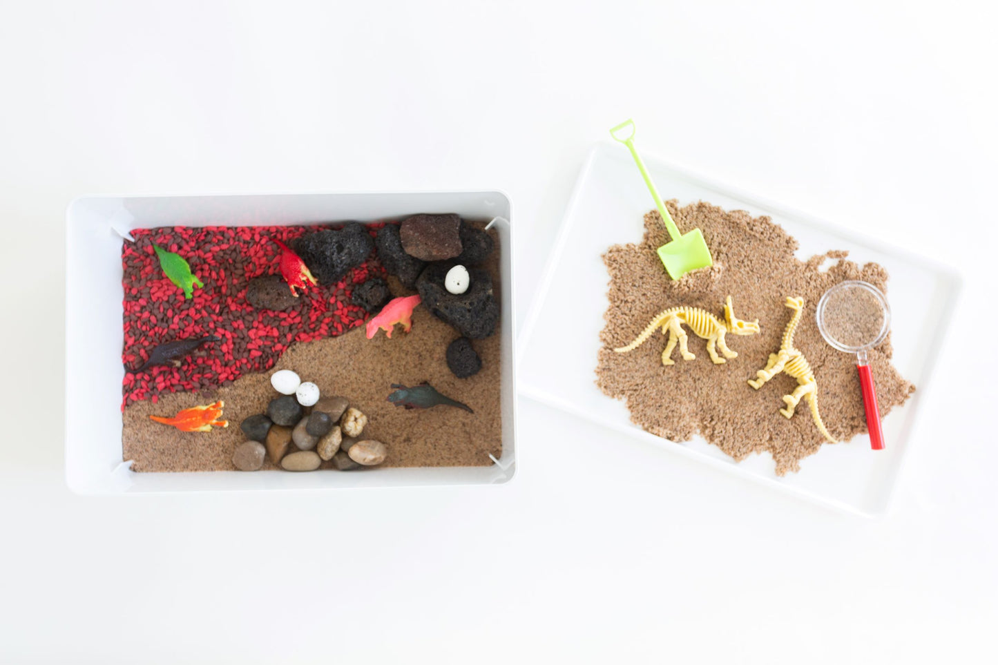 Dinosaur sensory bin