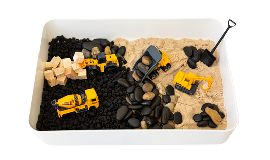 Construction Site Sensory Bin