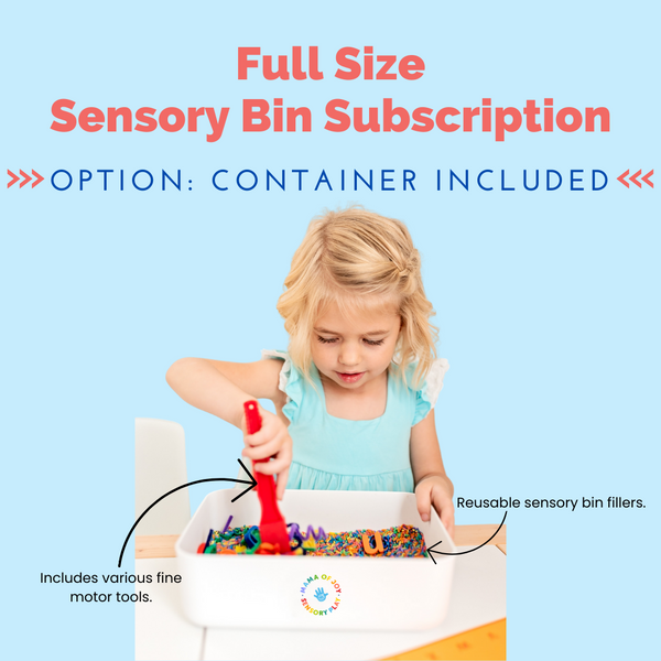 Full Size Sensory Bin Subscription Container Included Mama of Joy