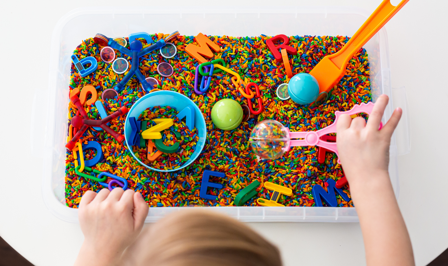 Magnetic Alphabet Sensory Bin