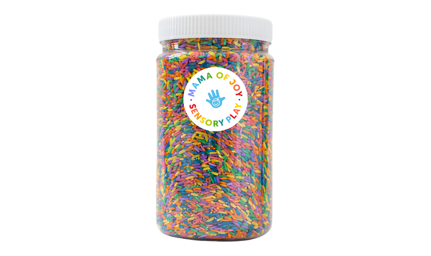 Rainbow Rice - 2 Lb Jar