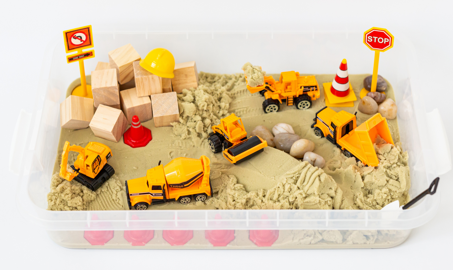 Construction Site Sensory Bin