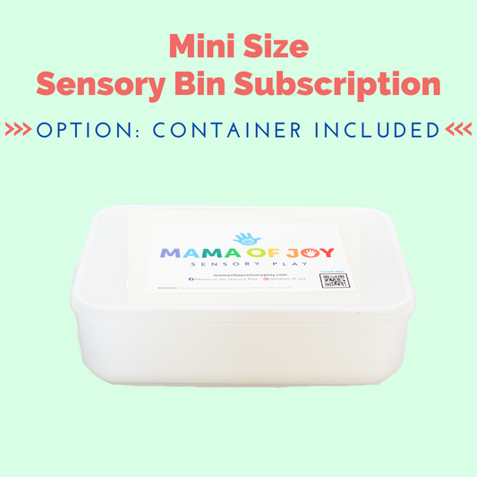 Mini Sensory Bin Subscription - Container Included