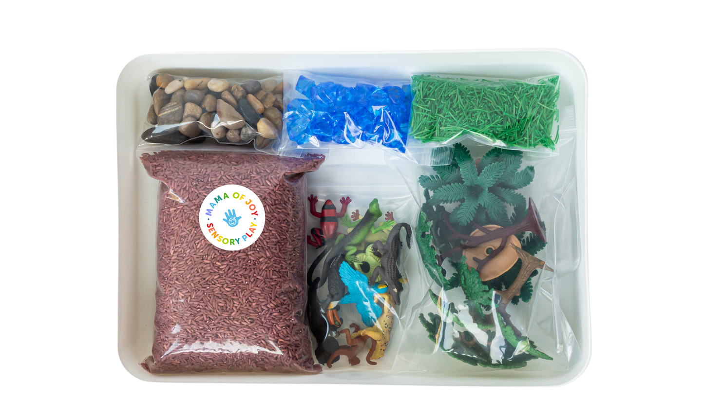 Rainforest Sensory Bin