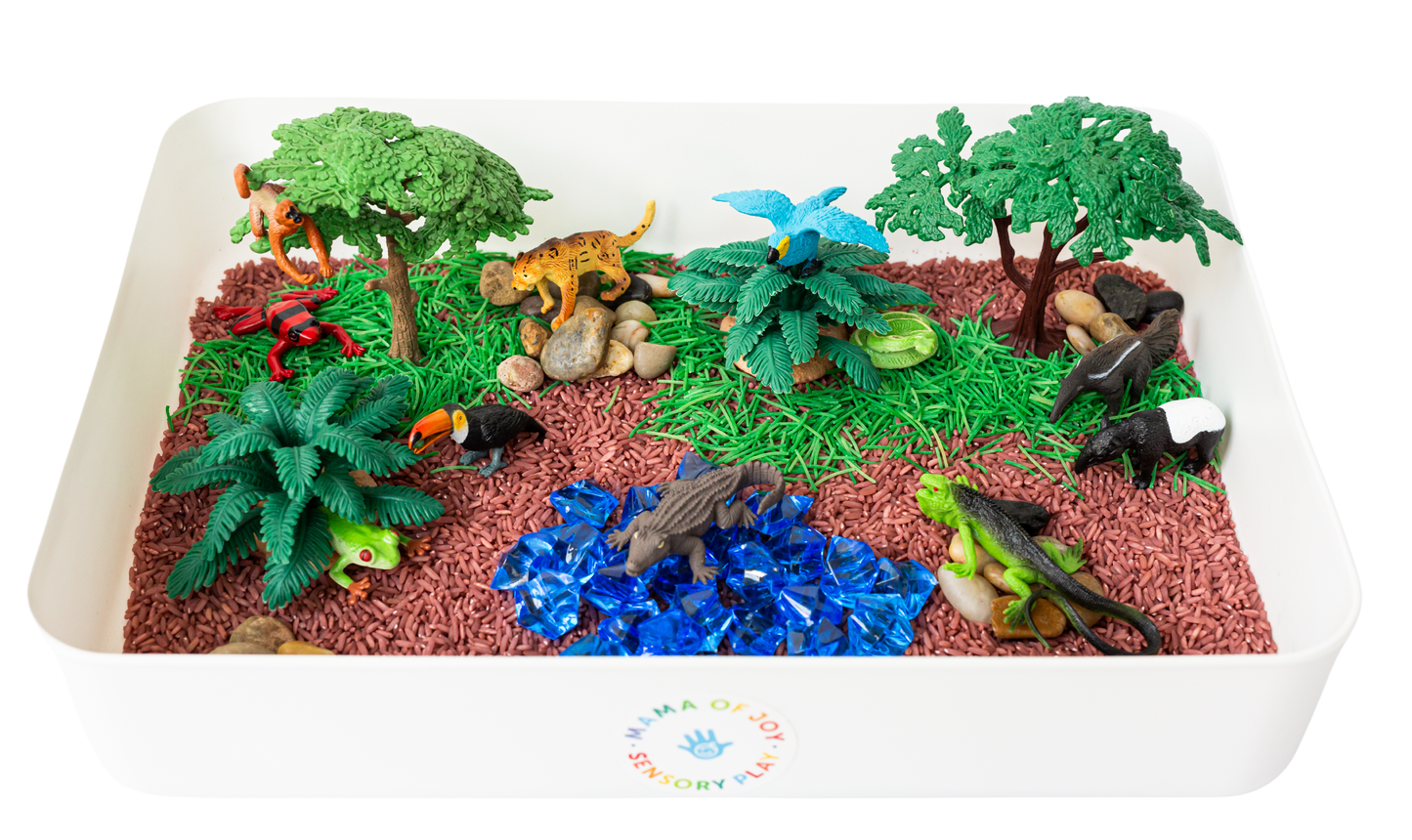 Rainforest Sensory Bin