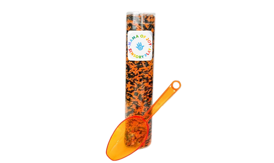 Halloween Rice Sensory Tube